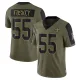 Adult Limited Isaiah Foskey New Orleans Saints Olive 2021 Salute To Service Jersey