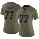 Women's Limited Willie Roaf New Orleans Saints Olive 2022 Salute To Service Jersey