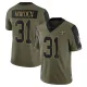 Youth Limited Jordan Howden New Orleans Saints Olive 2021 Salute To Service Jersey